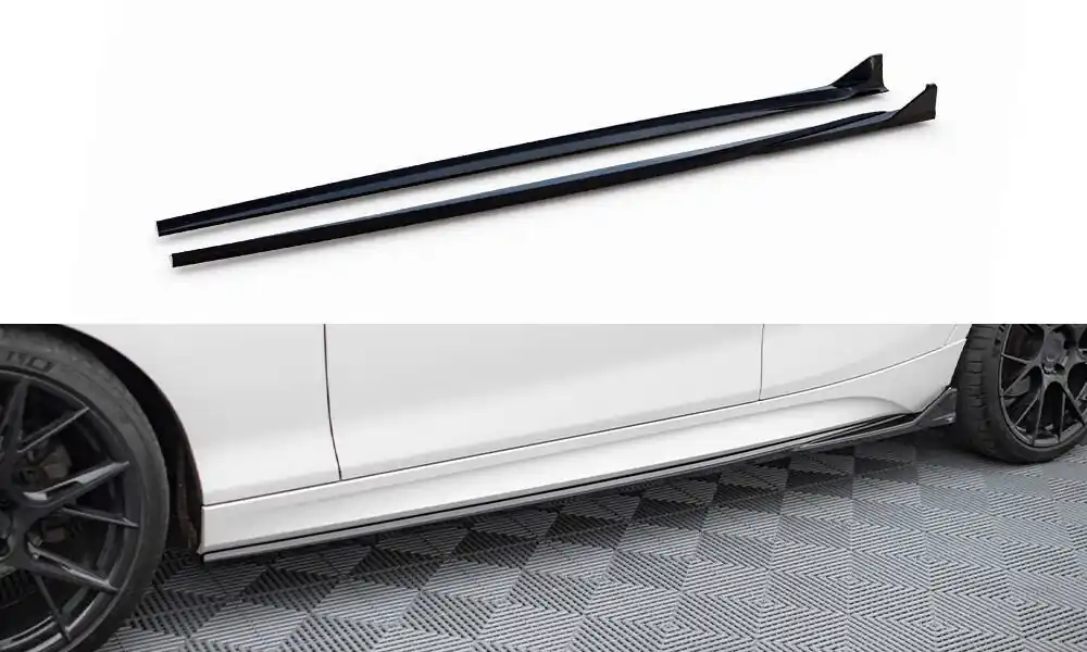 BMW řada 1 F20 Facelift M-Pack/M140i, difuzory pod boční prahy v.3 CSL look, Maxton design Autentický
