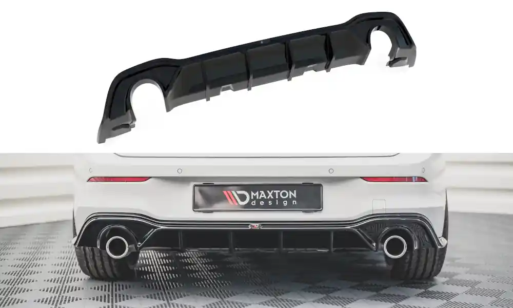 Cenově Výhodný Volkswagen Golf GTI Mk8, vložka zadního nárazníku ver.2, Maxton design