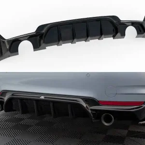 Časově Omezené BMW řada 4 F32 / F33 / F36 M-Pack, vložka zadního nárazníku s koncovkou na obou stranách, Maxton design