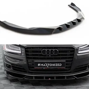 Audi A8 D4 FL, spoiler pod přední nárazník, Maxton Design Originální