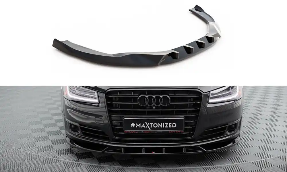 Audi A8 D4 FL, spoiler pod přední nárazník, Maxton Design Originální