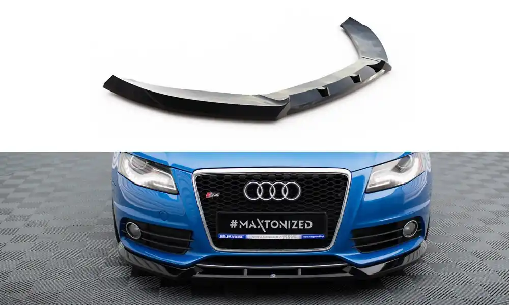 Audi S4 B8 / A4 S-Line B8, spoiler pod přední nárazník ver. 4, Maxton Design Aktuální