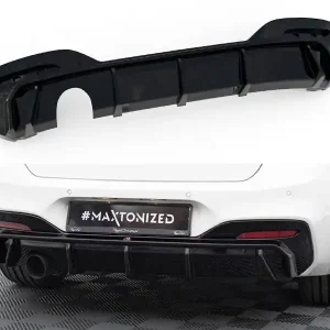 Nejprodávanější BMW řada 1 F20 Facelift M-pack, vložka zadního nárazníku s jednoduchou koncovkou vlevo, Maxton Des