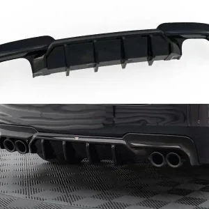 Super Cena BMW řada 5 F10/F11 M-pack, vložka zadního nárazníku ver.2 s dvojitou koncovkou na obou stranách, Maxton Design