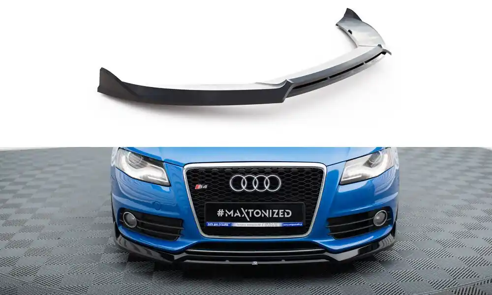 Audi S4 B8 / A4 S-Line B8 Sedan/Avant, spoiler pod přední nárazník ver.3, Maxton Design Finální Výprodej