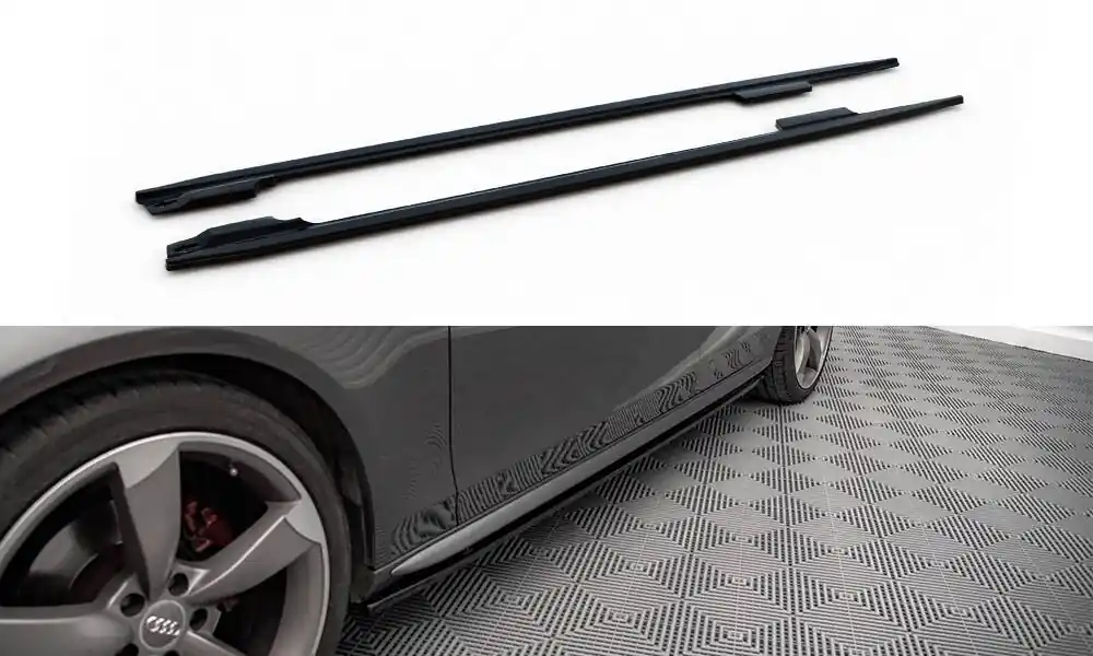 Výprodej Audi S4 B8 / A4 B8 S-Line Sedan/Avant, difuzory pod boční prahy ver.2, Maxton design