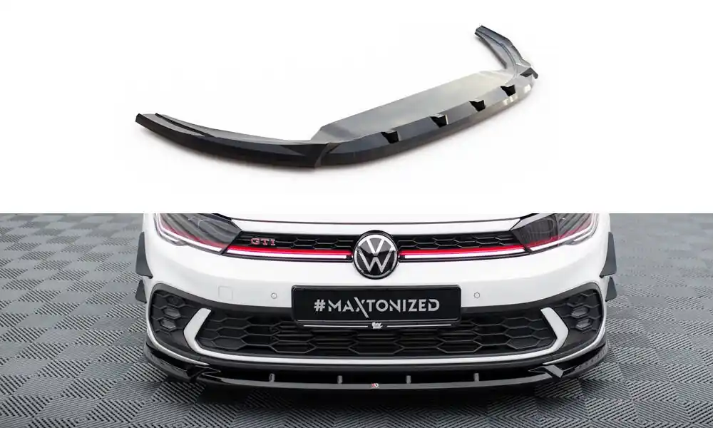 Volkswagen Polo GTI Mk6 Facelift, spoiler pod přední nárazník ver.2, Maxton design Ihned K Objednání