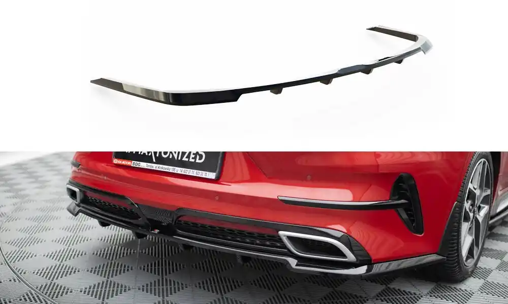 Poslední Šance Kia Proceed Mk1 GT, středový spoiler pod zadní nárazník s žebrováním, Maxton design