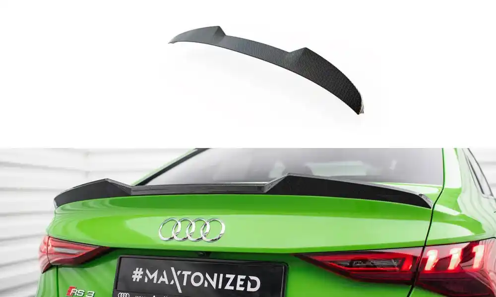 Nejlepší Cena Audi RS3 8Y Sedan, karbonové prodloužení víka kufru, Maxton Design