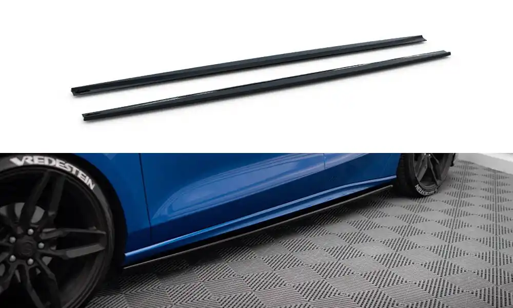 Ford Focus Mk4 ST-line, difuzory pod boční prahy ver.2, Maxton design Novinka
