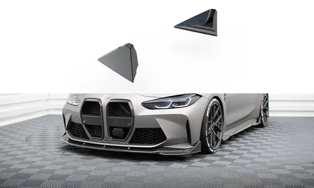 BMW M4 G82, karbonová křidélka pod přední nárazník, Maxton Design Výhodná Nabídka