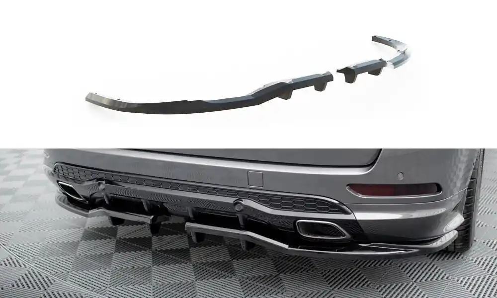 Horká Nabídka Ford S-Max Mk2 ST-Line, středový spoiler pod zadní nárazník s žebrováním, Maxton Design