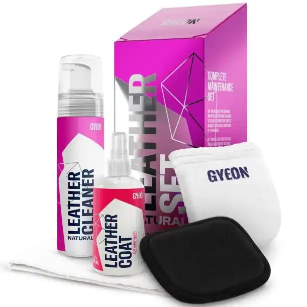GYEON - Sada pro čištění a impregnaci kůže Q2M LeatherSet NATURAL 500ml Cenový Hit