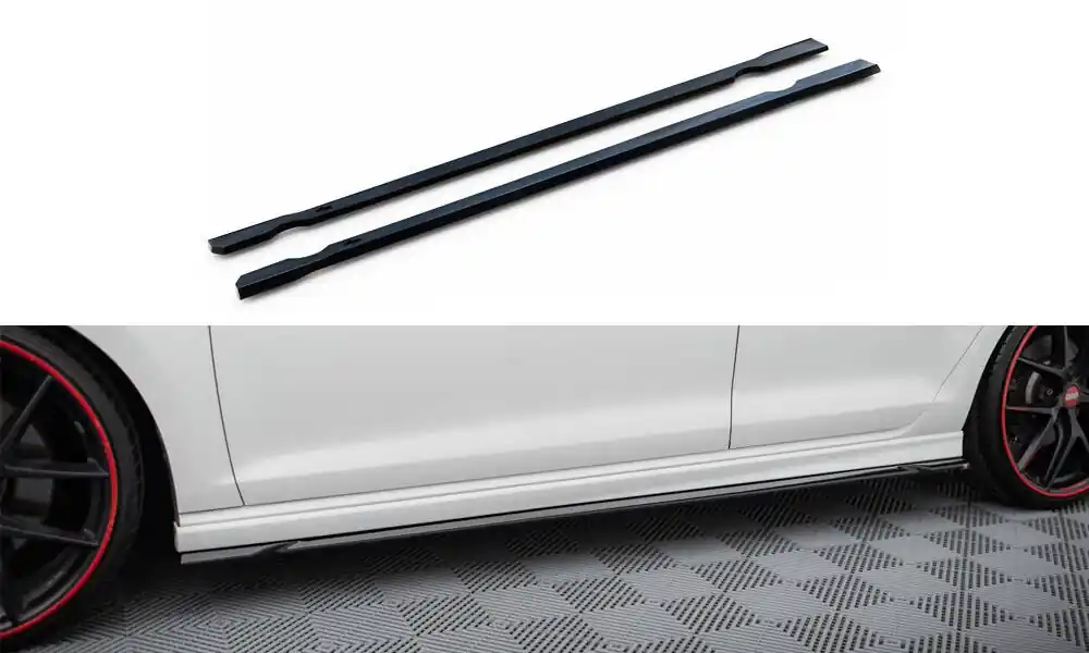 Ověřený Volkswagen Golf R Mk7, difuzory pod boční prahy ver.4, Maxton design