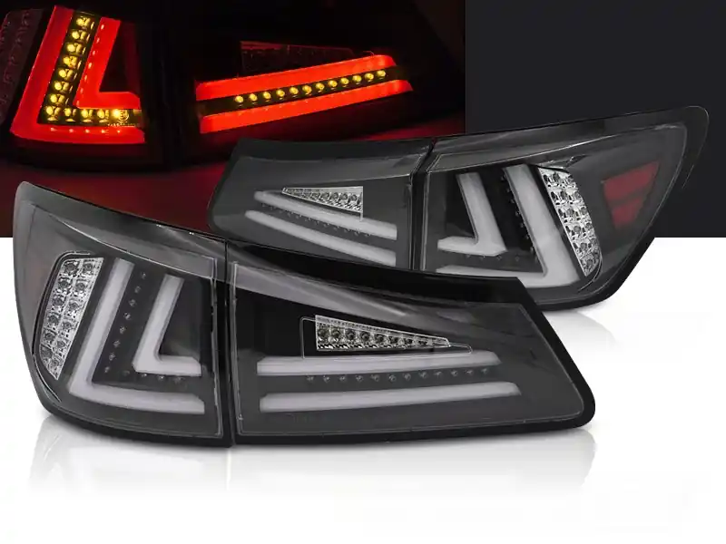 Vrácení Zdarma LEXUS IS II 06-13 - zadní LED světla černá SQL