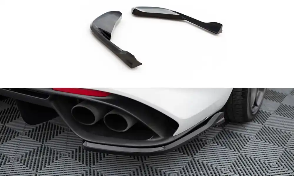 Alfa Romeo Giulia Quadrifoglio, boční difuzory pod zadní nárazník, Maxton Design Must-Have
