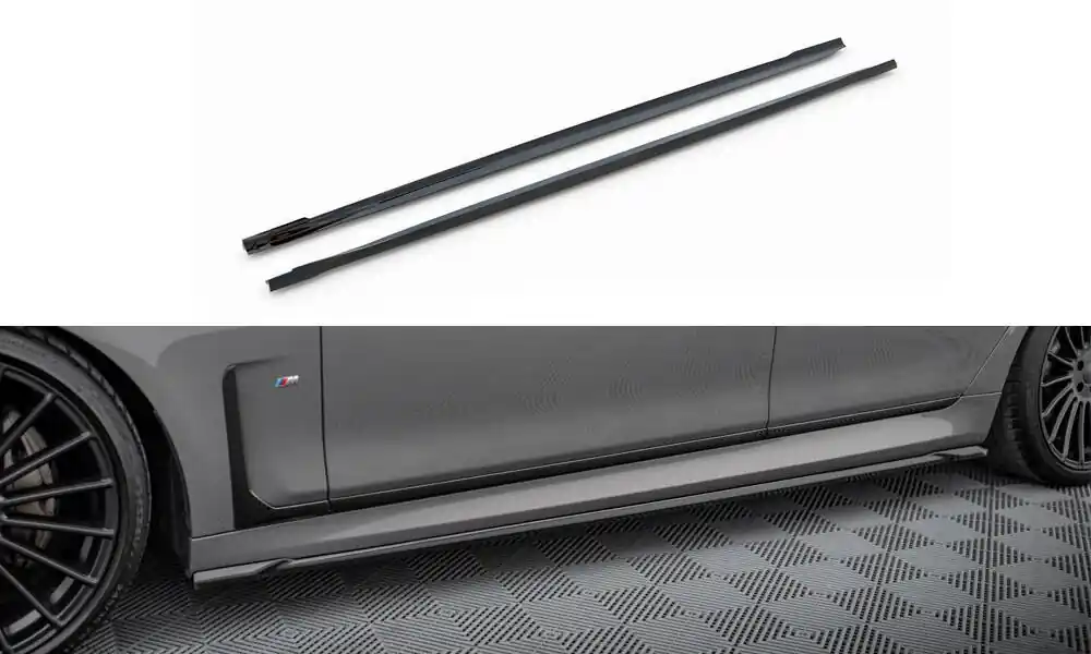 BMW řada 7 G11 Facelift M-Pack, difuzory pod boční prahy ver.2, Maxton design Poslední Šance