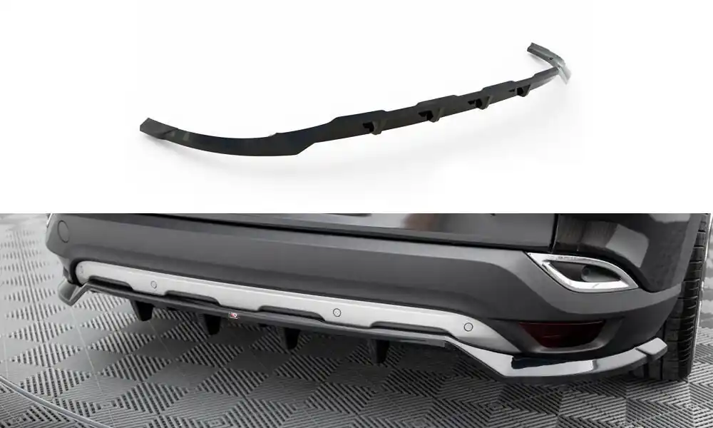 Renault Espace Mk5 Facelift, středový spoiler pod zadní nárazník s žebrováním, Maxton design Vysoce Kvalitní