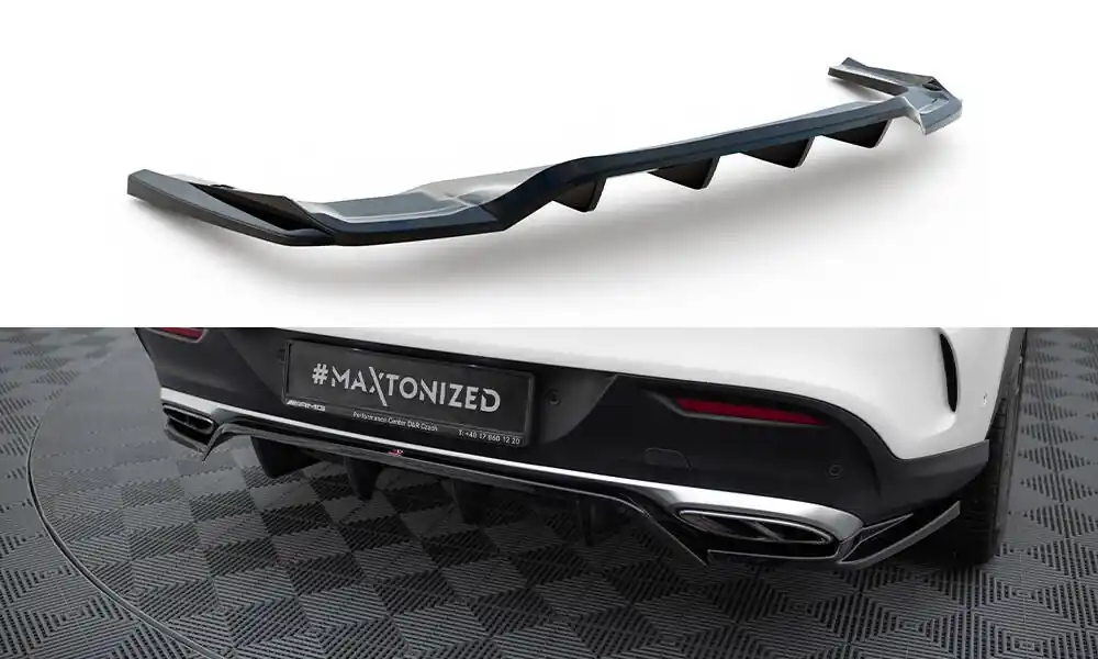 Mercedes GLE Coupe C292 AMG 43, spoiler pod zadní nárazník s žebrováním, Maxton Design Víkendová Akce