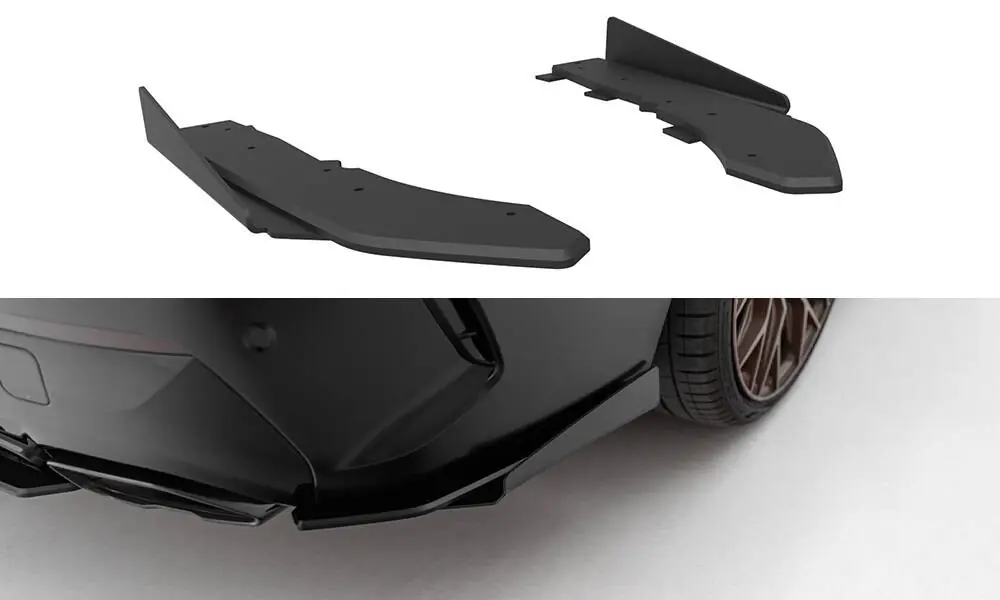 Přímo Od Výrobce BMW řada 4 G22/G23 M440i 2020-, "Street Pro" boční difuzory pod zadní nárazník s křidélky, Maxton design