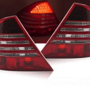 Mercedes W220 S-Class 09/1998-05/2005 - zadní LED světla červená kouřová Víkendová Akce