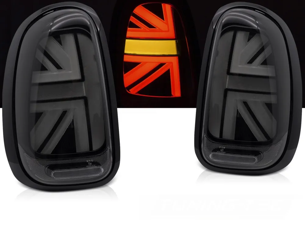Mini R60 Countryman 2010-2016, zadní LED světla KOUŘOVÁ s dynamickým blikačem Bezpečná Platba
