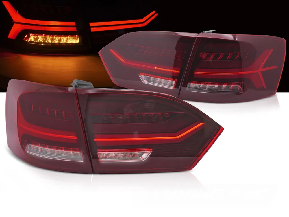 Sezónní Sleva Volkswagen Jetta VI 2011-2014 - zadní ČERVENÁ světla LED BAR
