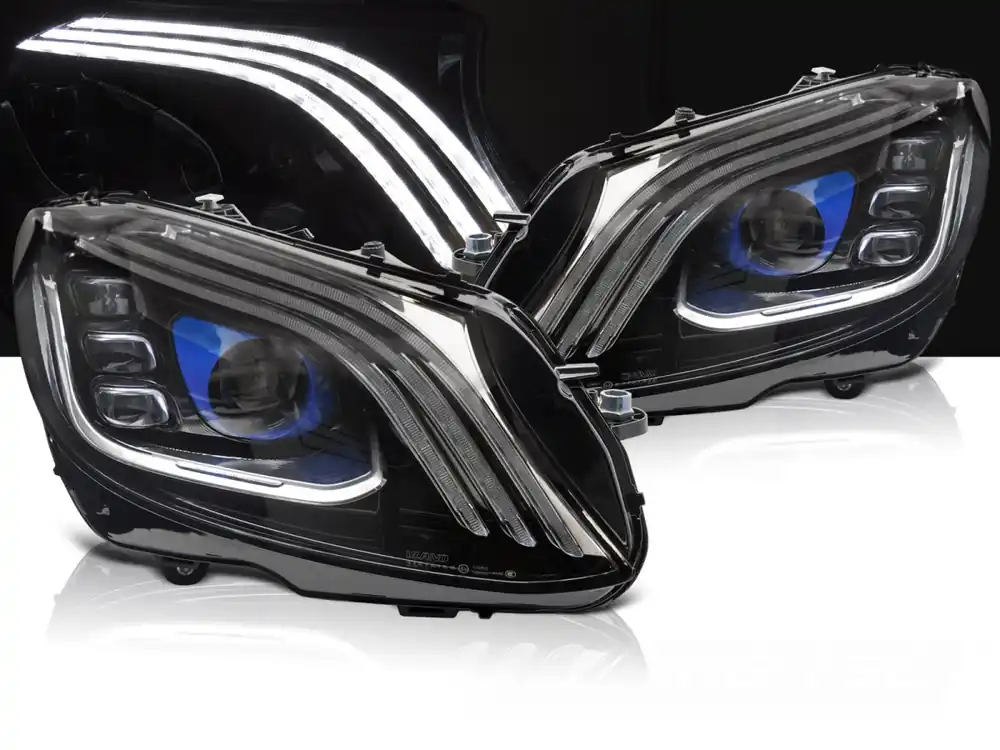 MERCEDES W205 14-21 - přední černá FULL LED světla Must-Have