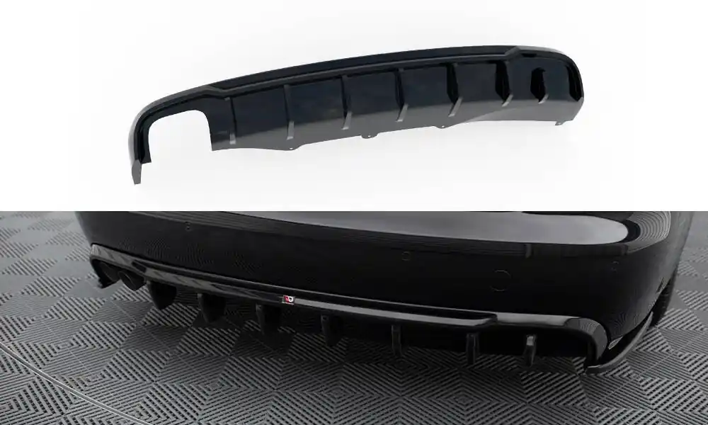 Audi A4 B8 Sedan/Avant, vložka zadního nárazníku s dvojkoncovkou na jedné straně, Maxton Design Finální Výprodej