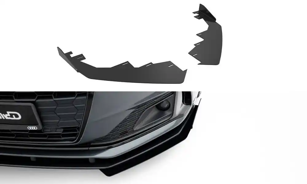 Sezónní Sleva Audi A5 F5 Facelift Coupe/Sportback, rohové spoilery pod přední nárazník, Maxton Design