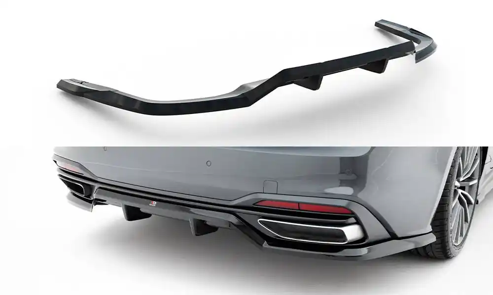 Rychlé Dodání Audi A5 F5 Facelift Coupe/Sportback, spoiler pod zadní nárazník s žebrováním, Maxton Design