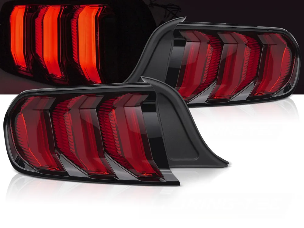 Ford Mustang 2014-2022 - zadní LED světla červená Přímo Od Výrobce