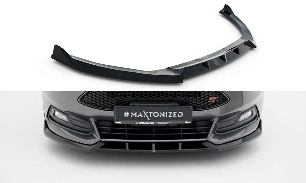 Cenová Bomba Ford Focus ST Mk3 Facelift, spoiler pod přední nárazník ver.6, Maxton Design