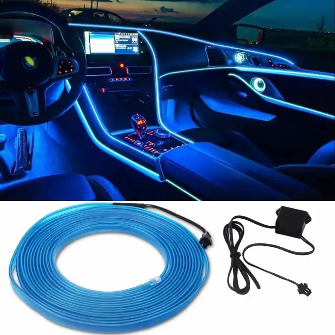 Cenový Hit Ambientní podsvětlení interiéru led 300cm ledově modrá ICE BLUE