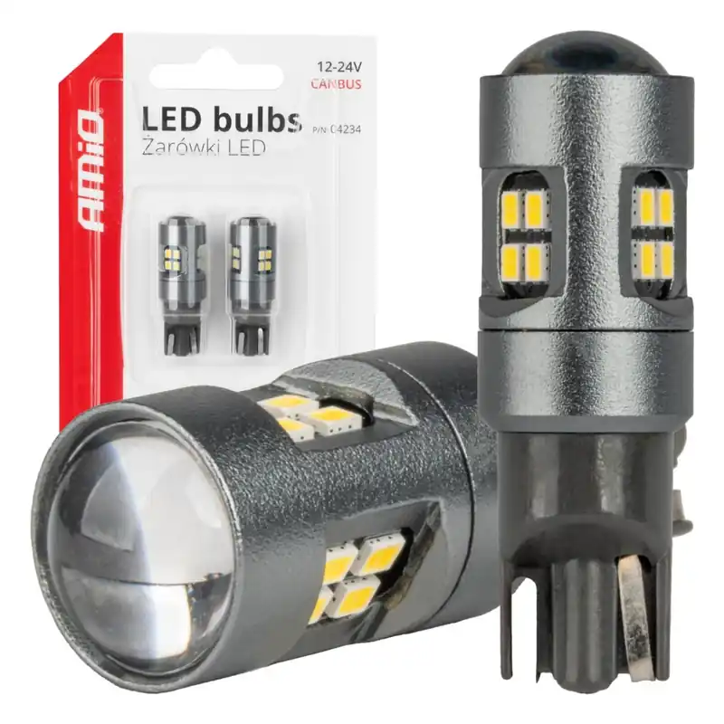 LED žárovky s CANBUS T10 W5W 16SMD 12/24V Bílé Tovární Cena