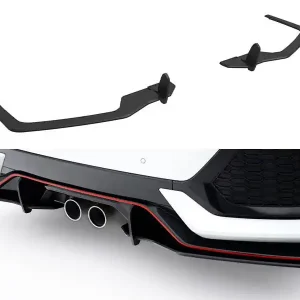 Super Cena Honda Civic Mk10 Sport, "Street Pro" boční difuzory pod zadní nárazník v.2, Maxton Design