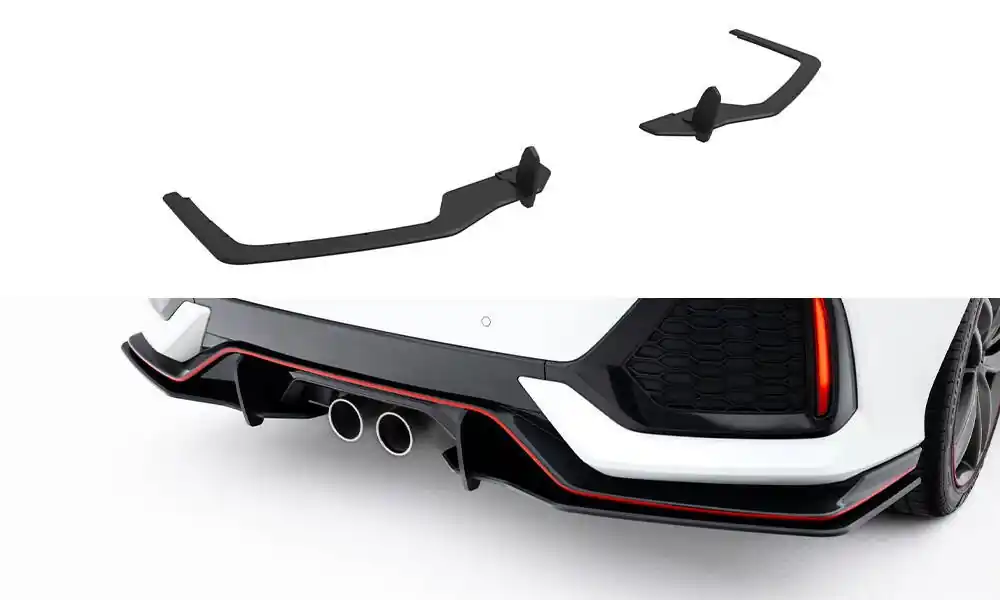 Super Cena Honda Civic Mk10 Sport, "Street Pro" boční difuzory pod zadní nárazník v.2, Maxton Design