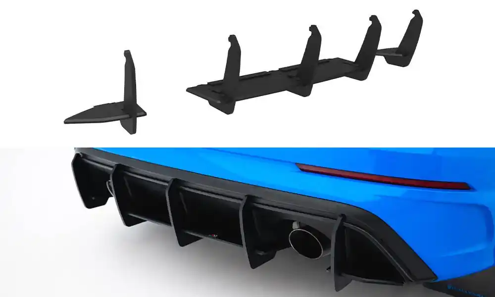 Akční Cena Ford Focus RS Mk3, "Street Pro" difuzor zadního nárazníku v.2, Maxton design
