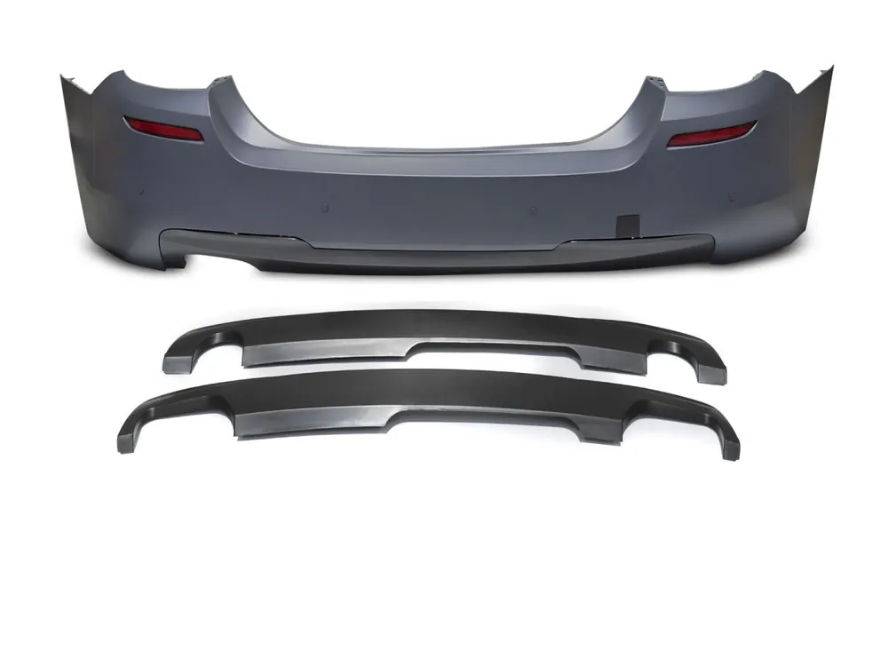 Hit Sezóny BMW F10 2010-2016 - Zadní nárazník SPORT STYL PDC s 3x difuzorem