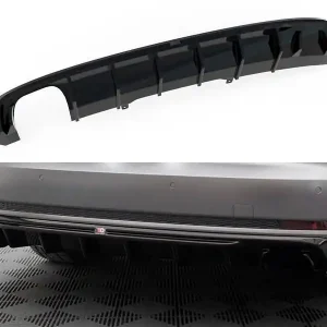 Akční Cena Audi A4 S-line B9 Avant/Sedan, vložka zadního nárazníku s dvojkoncovkou na jedné straně, Maxton Desi
