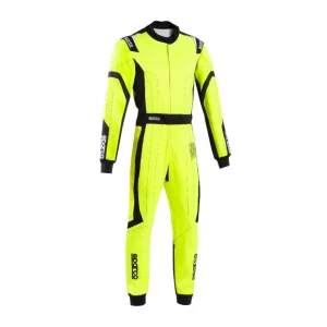 Dětská kartingová kombinéza Sparco THUNDER, s homologací FIA, barva žluto-černá Akční Nabídka