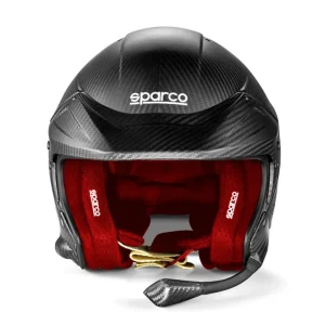 Karbonová helma Sparco FLUX RJ-i Carbon, s interkomem a homologací FIA, barva černo-červená Rychlé Dodání