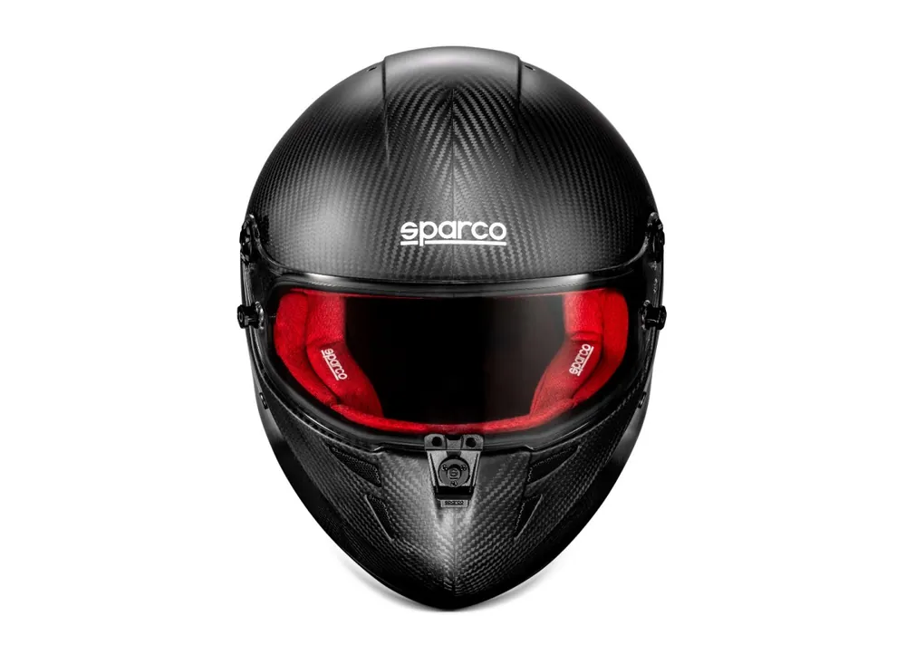 Karbonová helma Sparco STEALTH RF, s homologací FIA, barva černo-červená Nejprodávanější