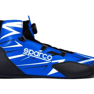 Super Cena Kartingové boty Sparco K-RAPID s otočným mechanismem zapínání, s homologací FIA, barva modro-bílá
