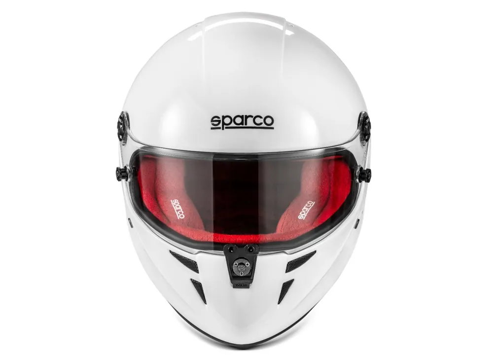 Pouze Dnes Sparco helma STEALTH RF, s homologací FIA, barva bílo-červená