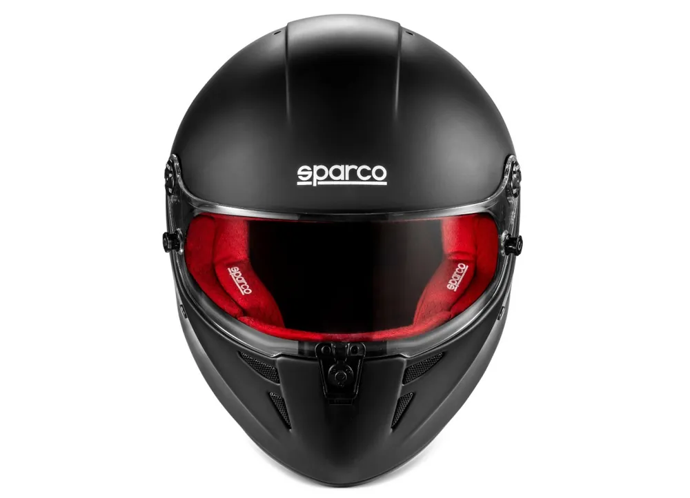 Sparco helma STEALTH RF, s homologací FIA, barva černo-červená Speciální Cena