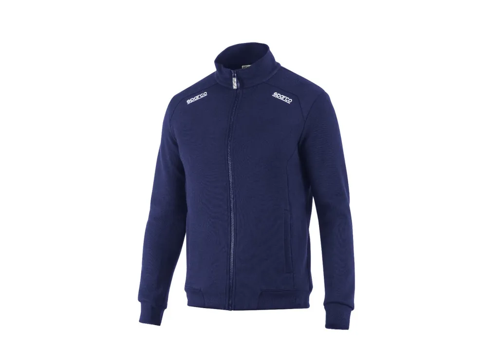 Sparco mikina na zip, barva modrá Cenově Výhodný