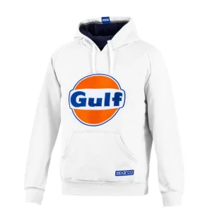 Cenově Výhodný Sparco mikina přes hlavu s kapucí Gulf, barva bílá