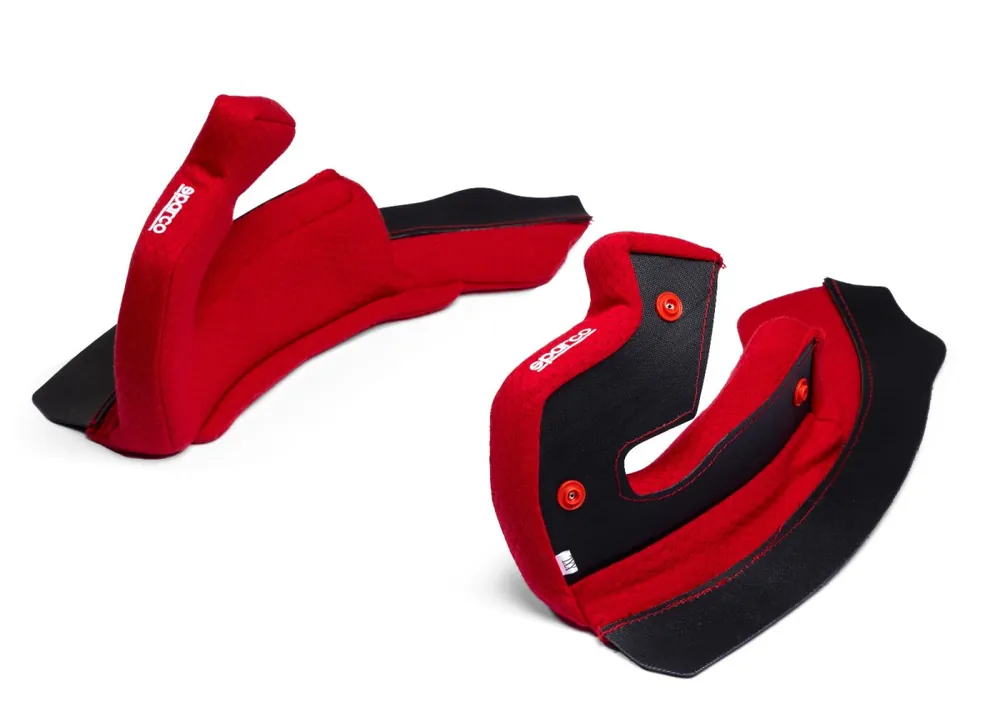 Sparco náhradní lícní polstrování pro helmu STEALTH RF, barva červená Speciální Cena