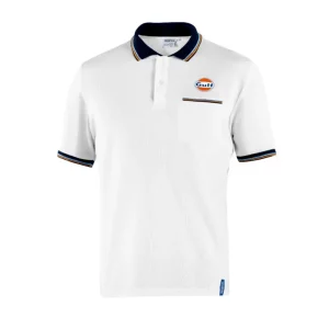 Sparco polo triko Gulf s náprsní kapsičkou, barva bílá Bezpečná Platba